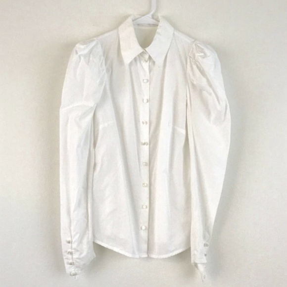 Anne Fontaine Tops - Anne Fontaine Phill Puff Shoulder Blouse